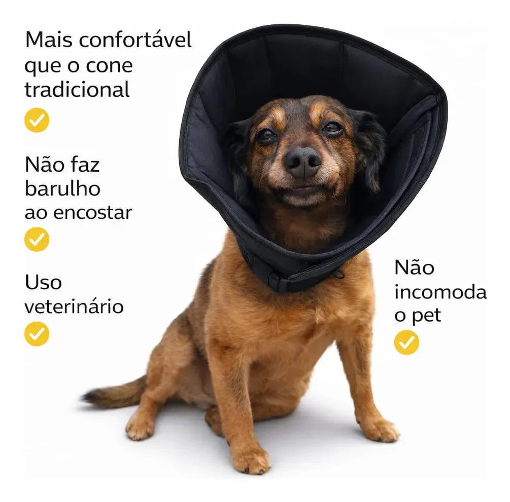 Cone Colar Elizabetano para Cães e Gatos Ajustável
