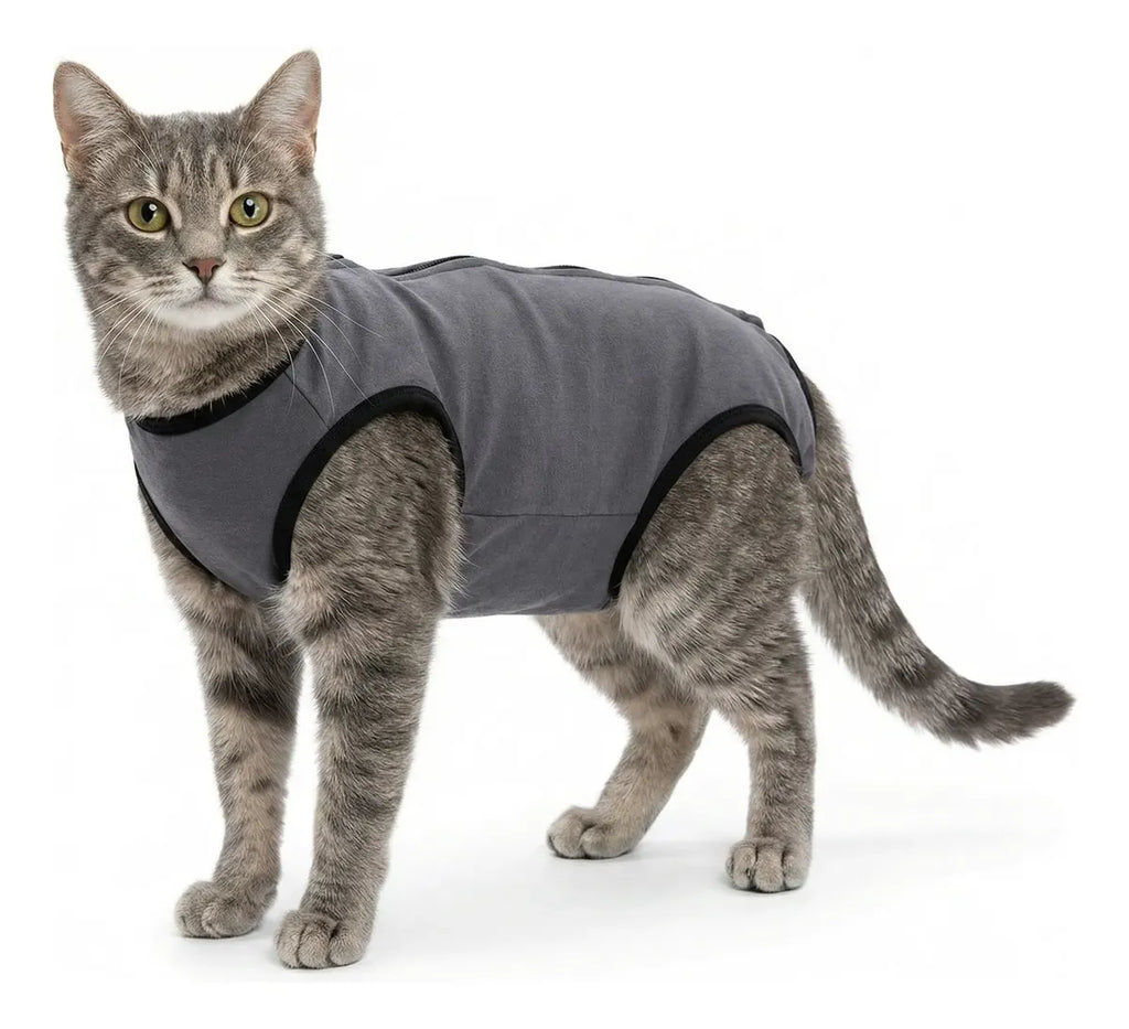 Roupa Pós-Cirúrgica Operatória para Gatas - Tamanhos 1, 2 e 3