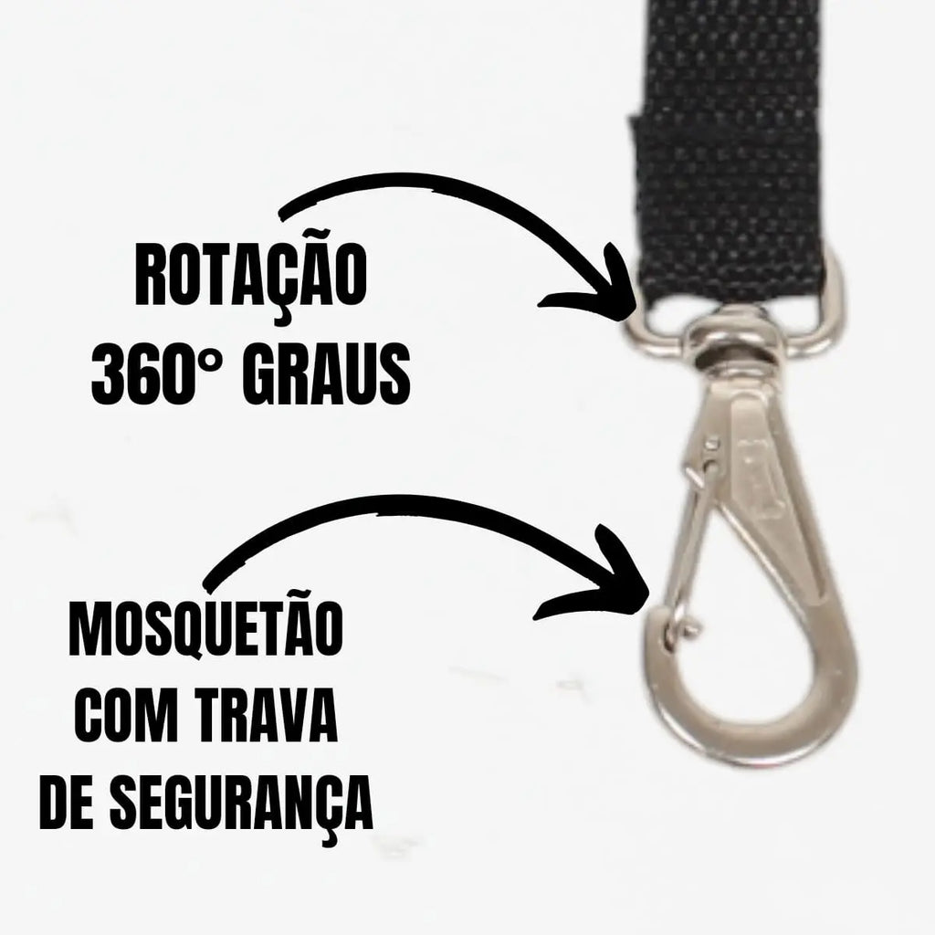 Cinto Segurança Coleira Pet Universal Cachorro Gato Cor Preto