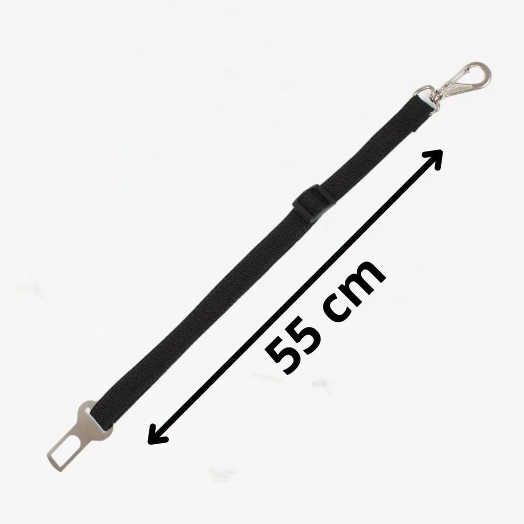 Cinto Segurança Coleira Pet Universal Cachorro Gato Cor Preto